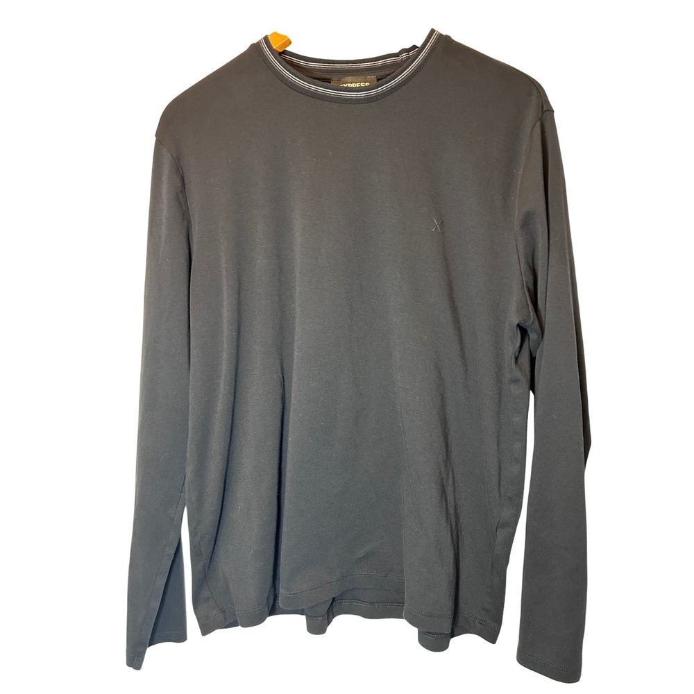 Express‎ Men's Black Long-Sleeved Tee Shirt Size Large Soft 100% Cotton
